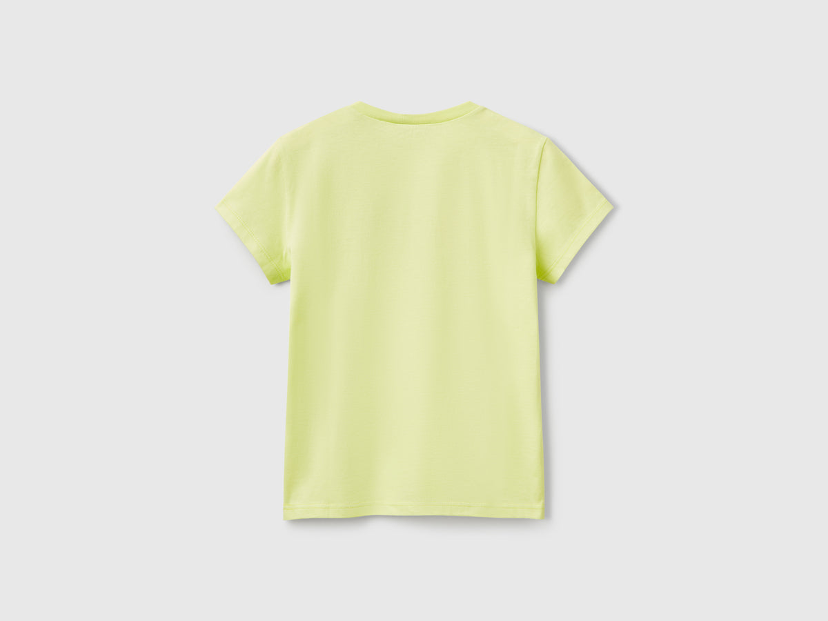 T-shirt con logo glitter in cotone