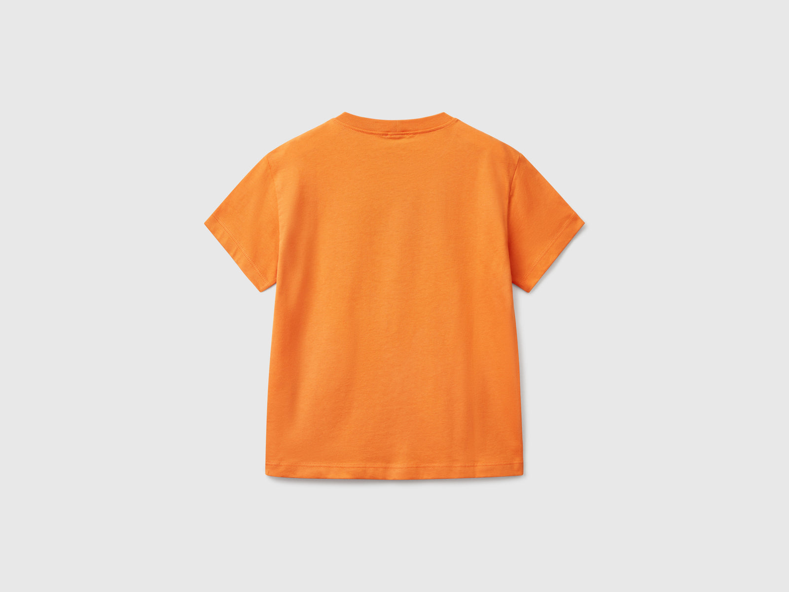 T-shirt manica corta 100% cotone da bambino arancione 2 | Benetton Outlet