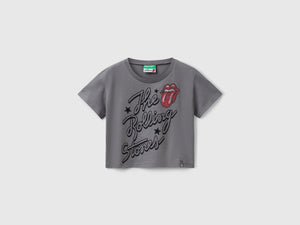 T-shirt cropped "The Rolling Stones"