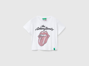 T-shirt cropped "The Rolling Stones"