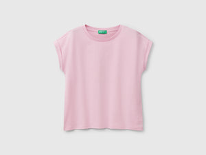 Maglietta boxy fit con stampa e glitter
