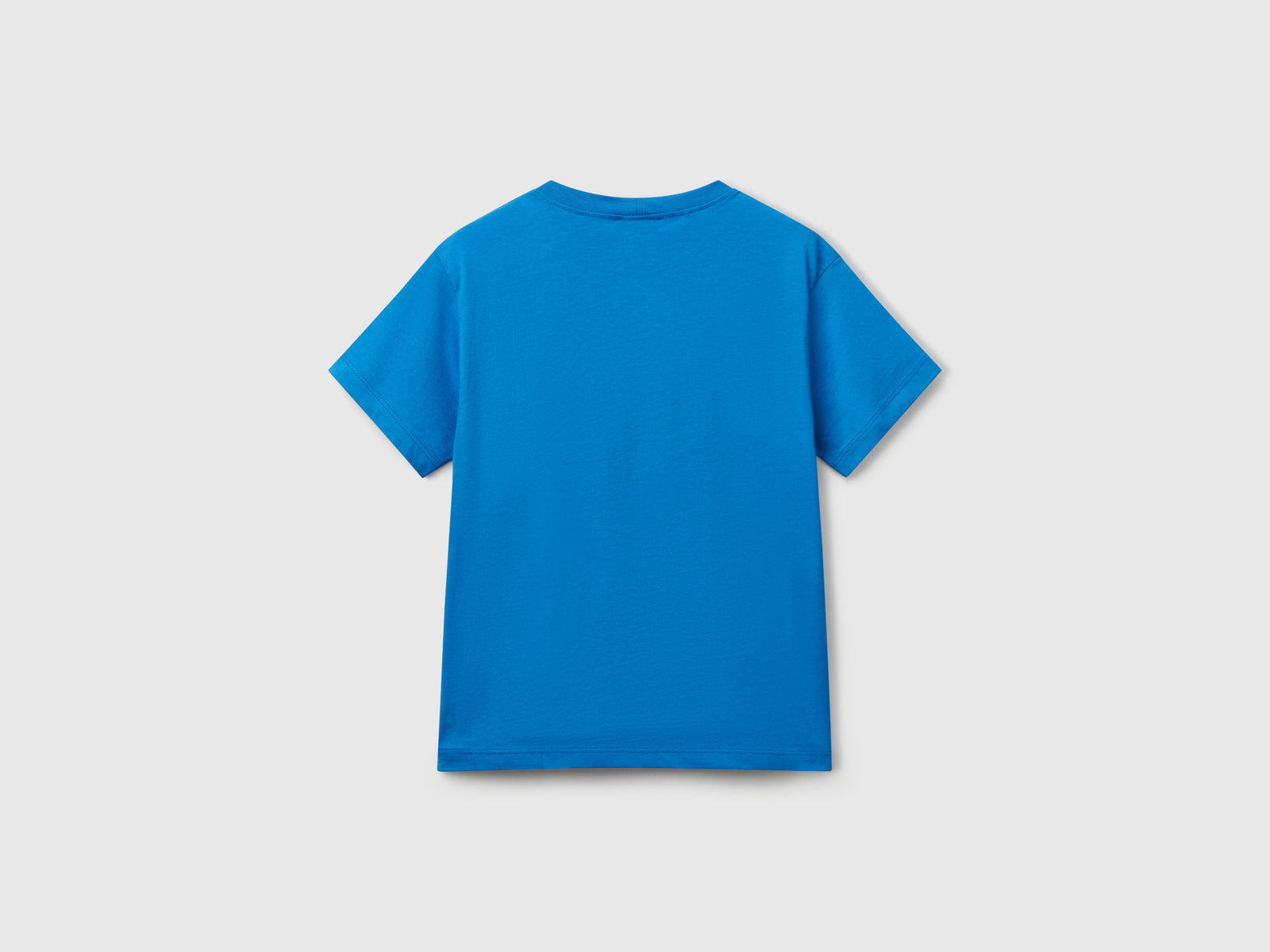 T-shirt con logo da bambino blu 2 | Benetton Outlet