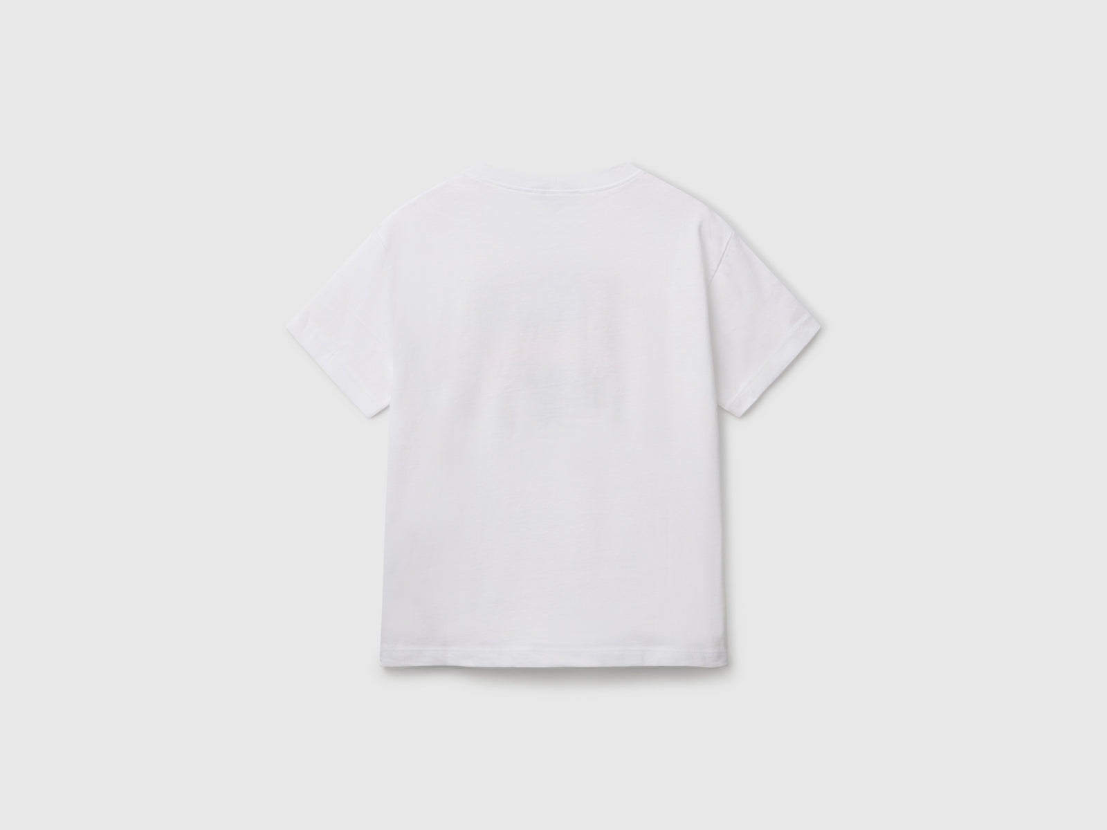 T-shirt con logo da bambino bianco 2 | Benetton Outlet