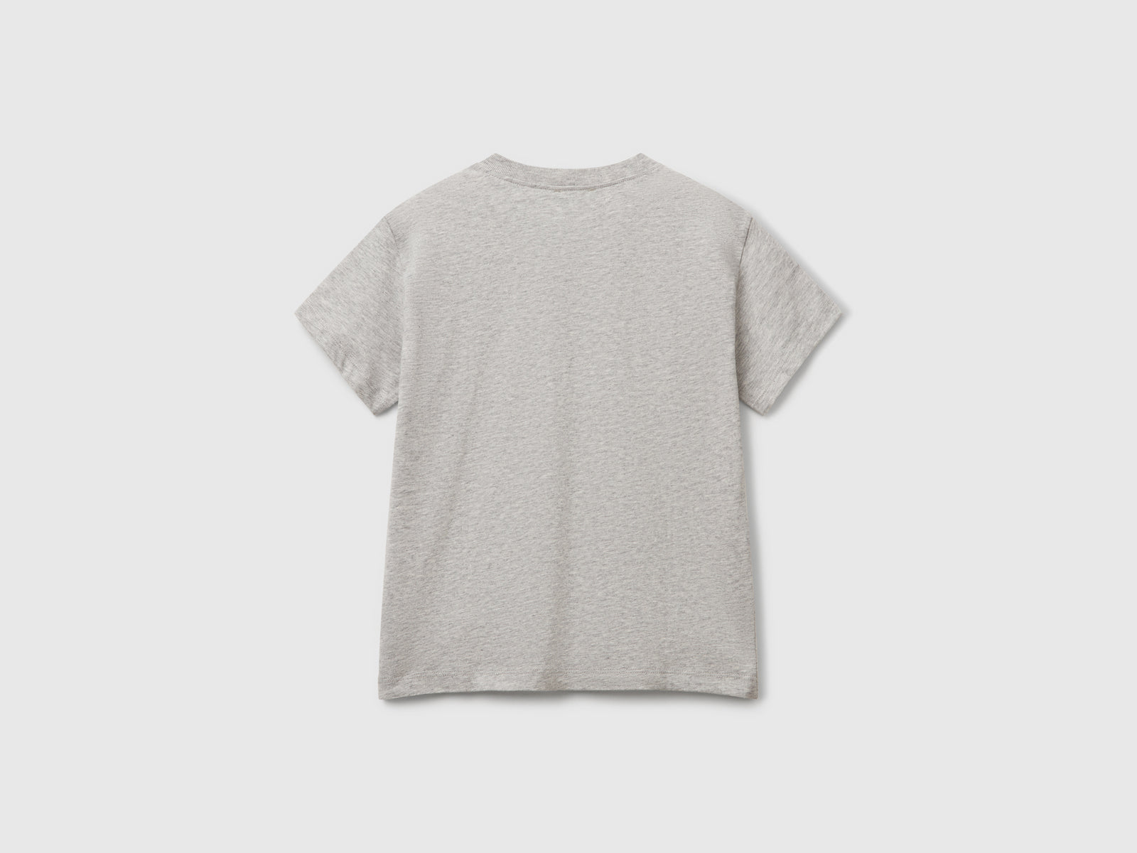 T-shirt con logo da bambino grigio 2 | Benetton Outlet
