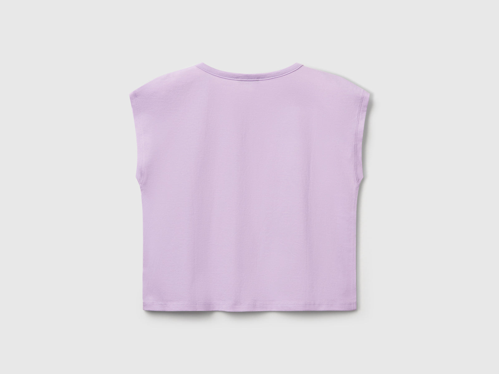 T-shirt con stampa e paillettes da bambina lilla 2 | Benetton Outlet