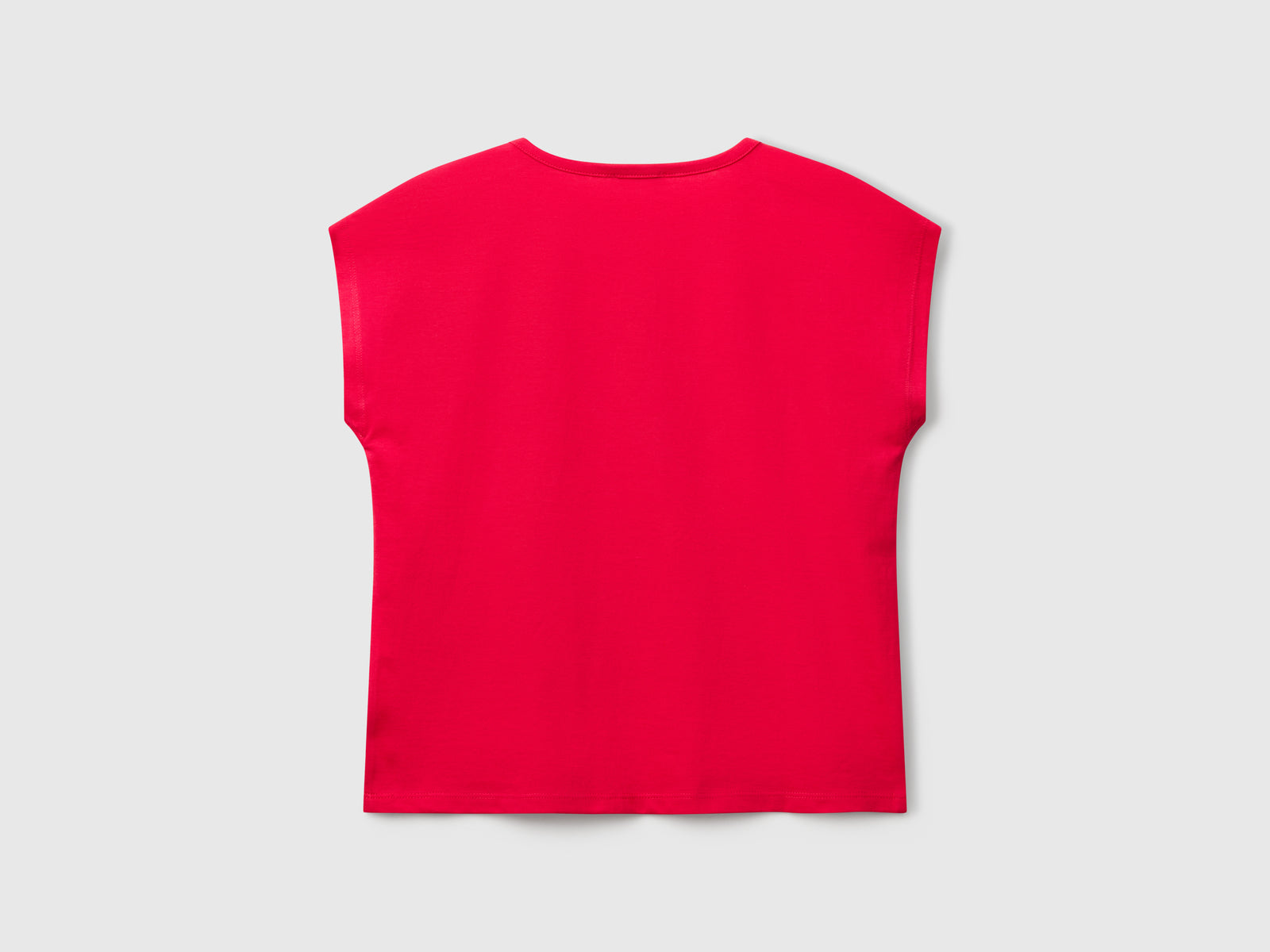 T-shirt con paillettes da bambina fucsia 2 | Benetton Outlet