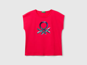 T-shirt con paillettes