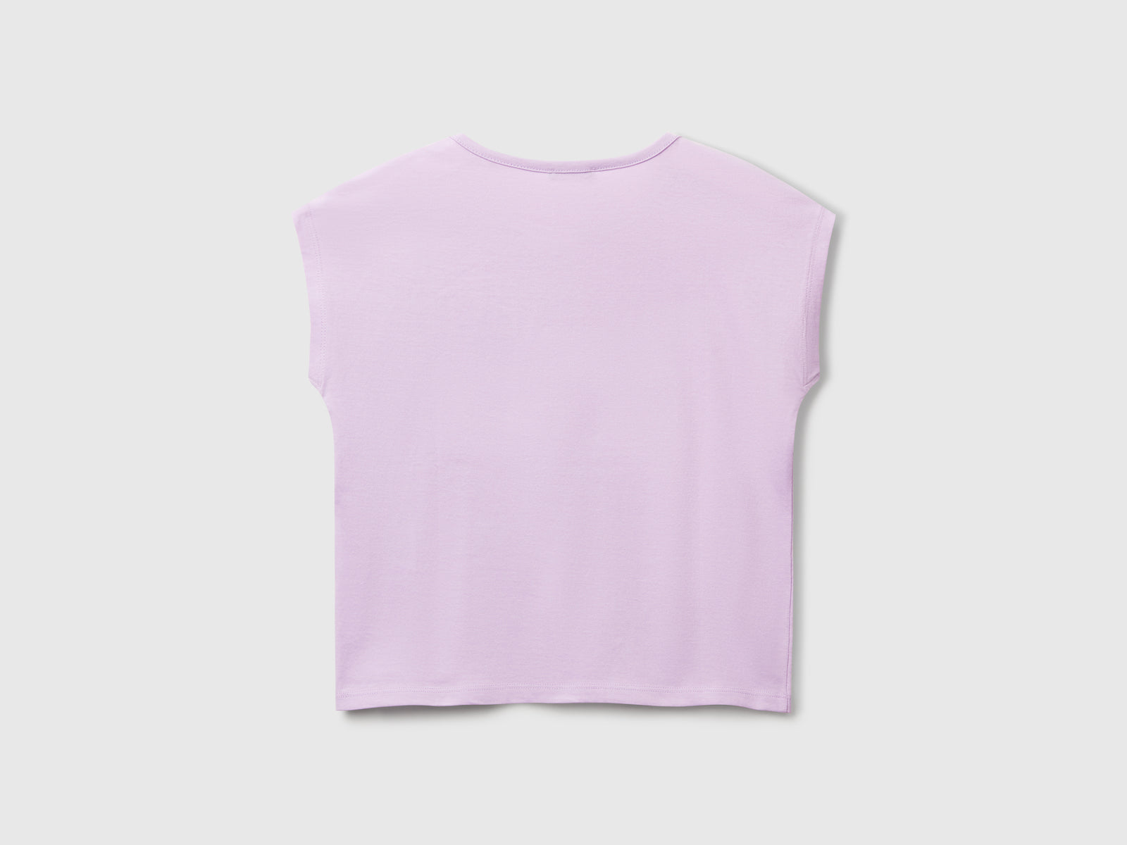 T-shirt con paillettes da bambina lilla 2 | Benetton Outlet