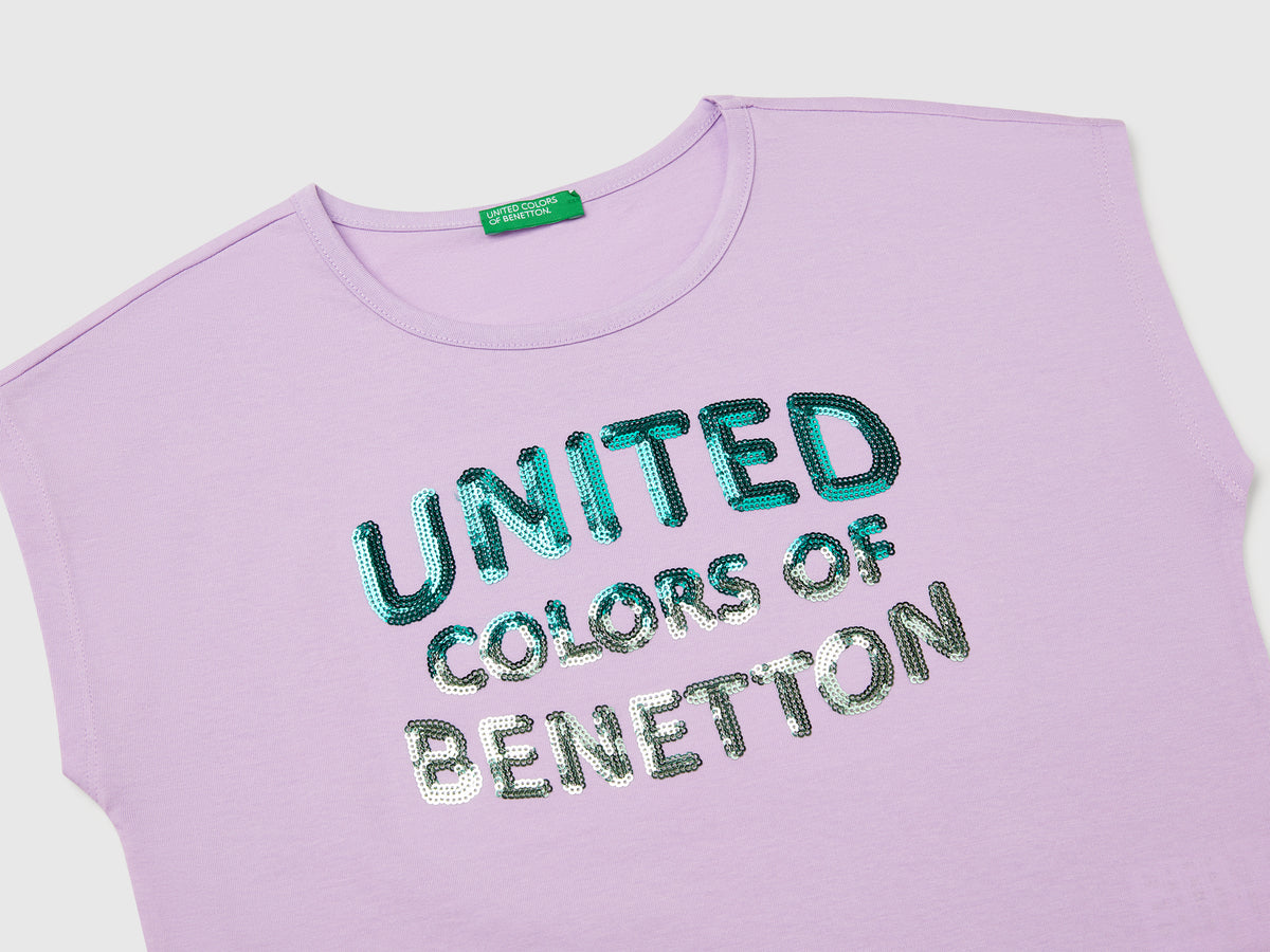 T-shirt con paillettes