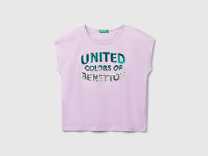 T-shirt con paillettes