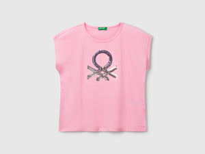 T-shirt con paillettes