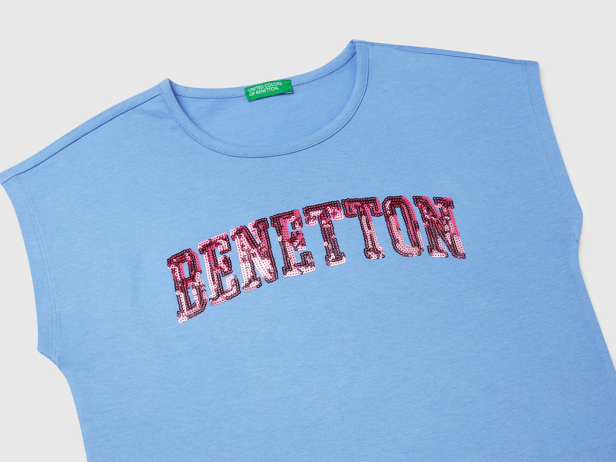 T-shirt con paillettes
