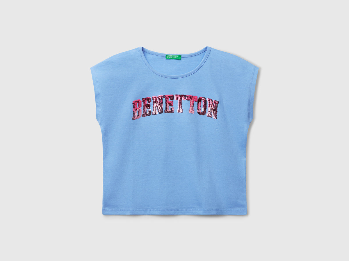 T-shirt con paillettes