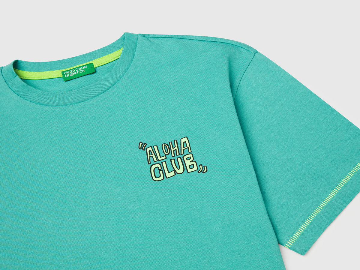 T-shirt con stampa davanti e dietro
