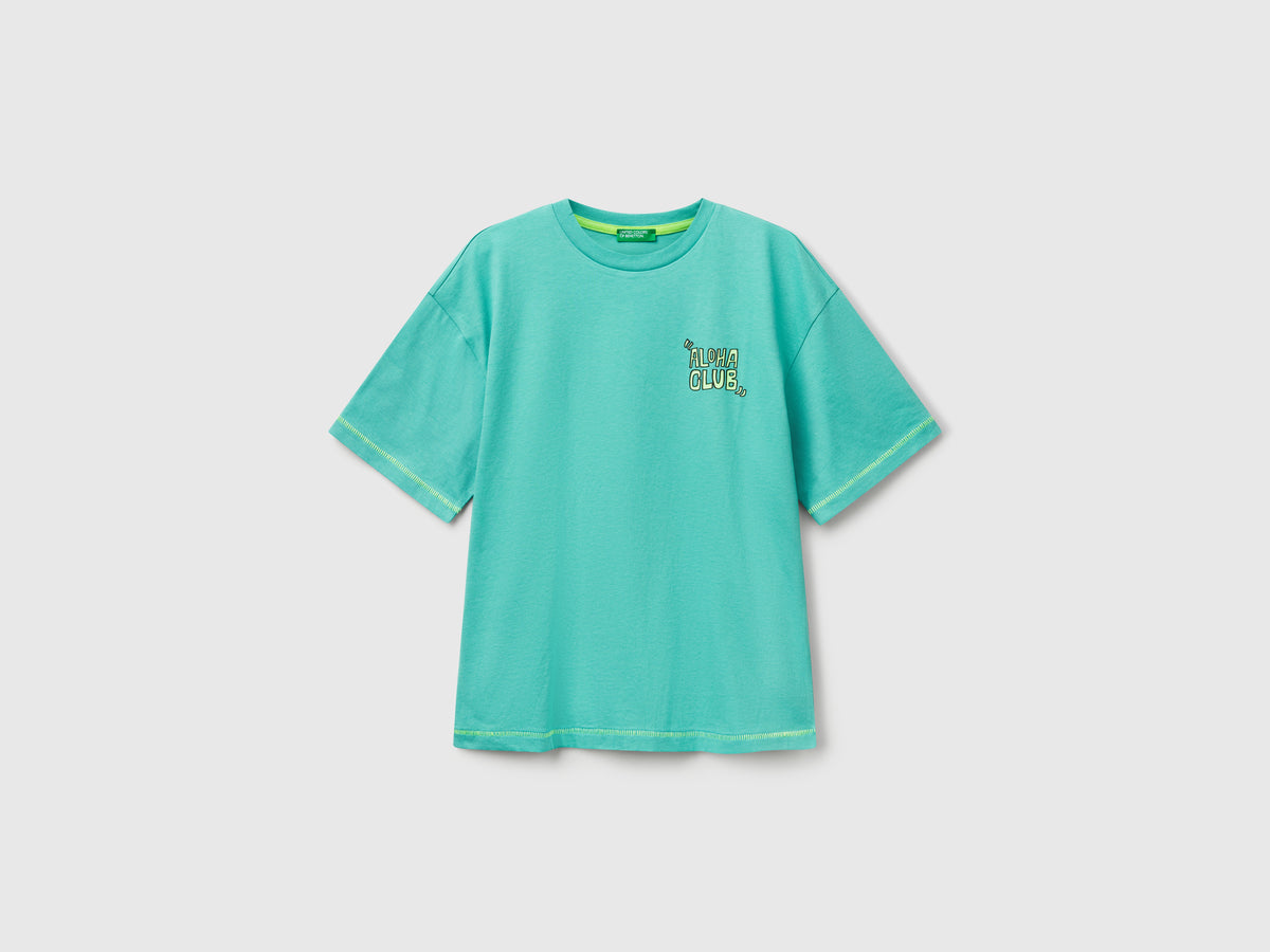 T-shirt con stampa davanti e dietro