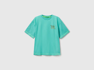T-shirt con stampa davanti e dietro