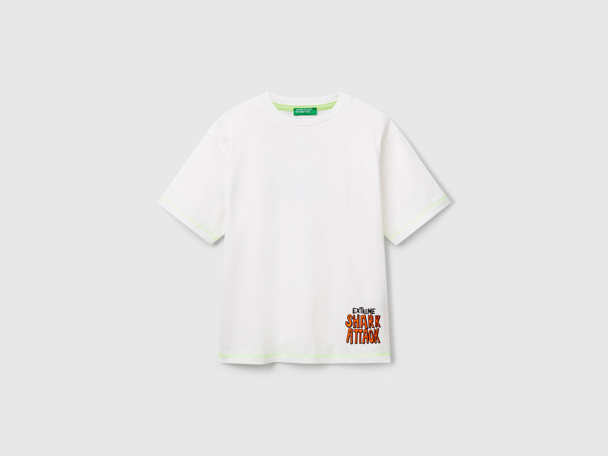 T-shirt con stampa davanti e dietro