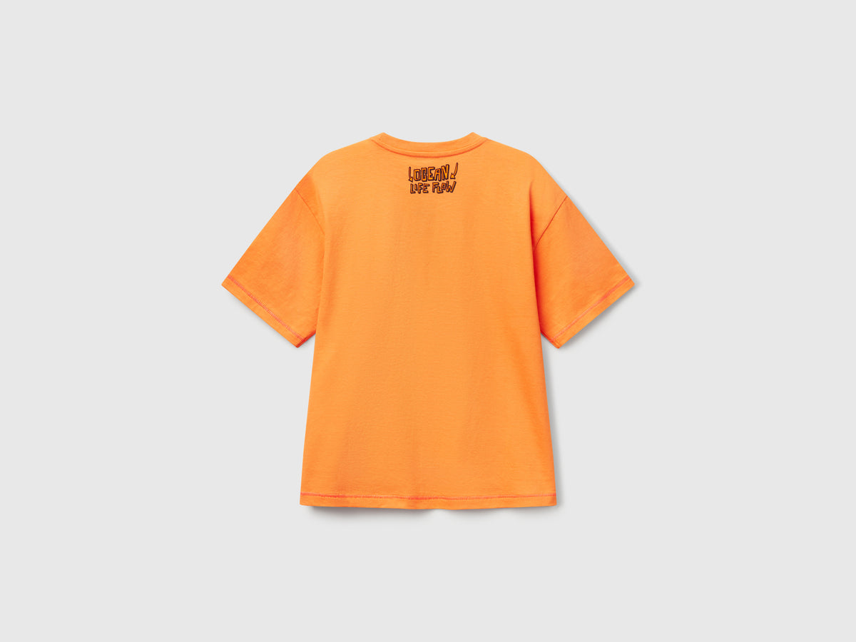 T-shirt con stampa davanti e dietro