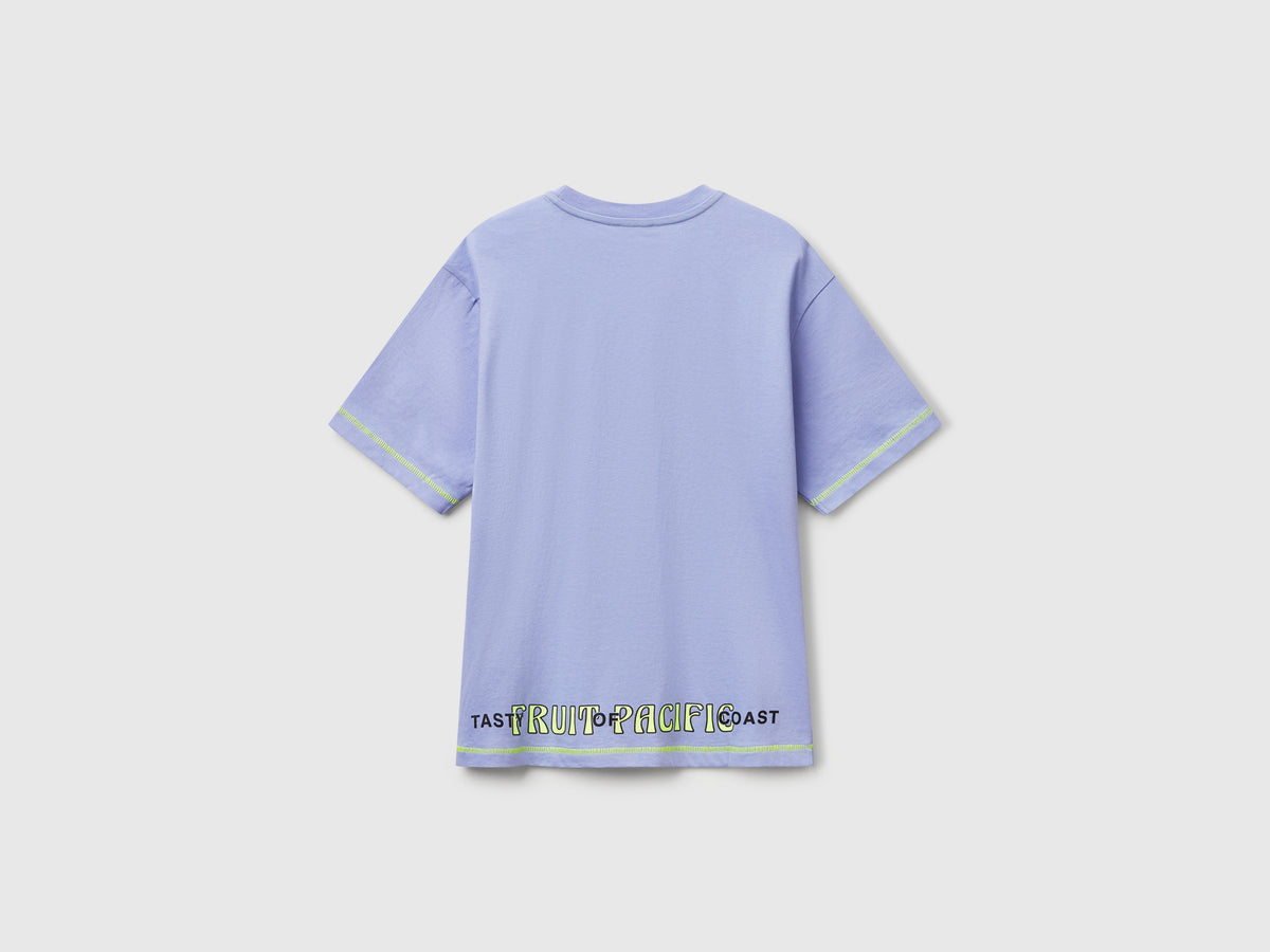 T-shirt con stampa davanti e dietro