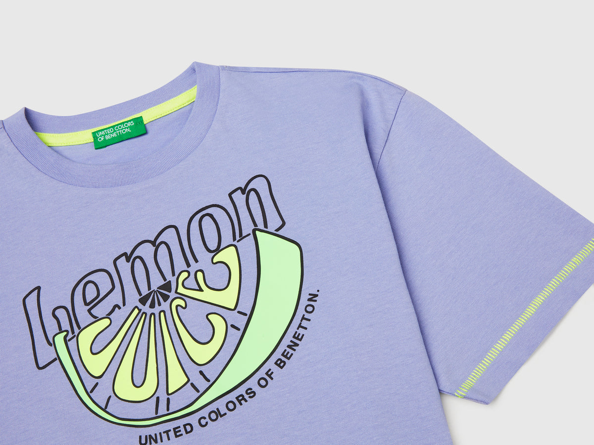 T-shirt con stampa davanti e dietro