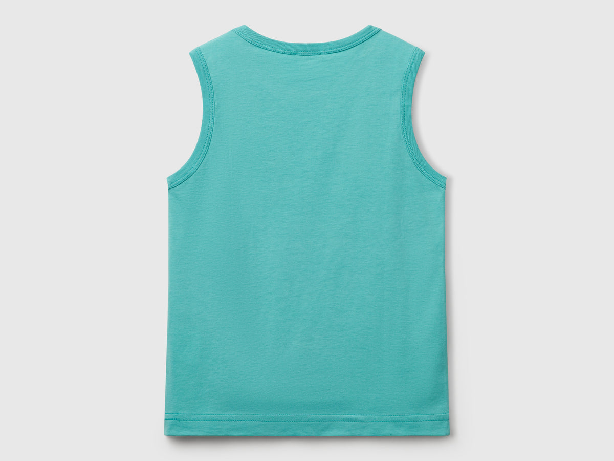 Canotta 100% cotone bio con logo