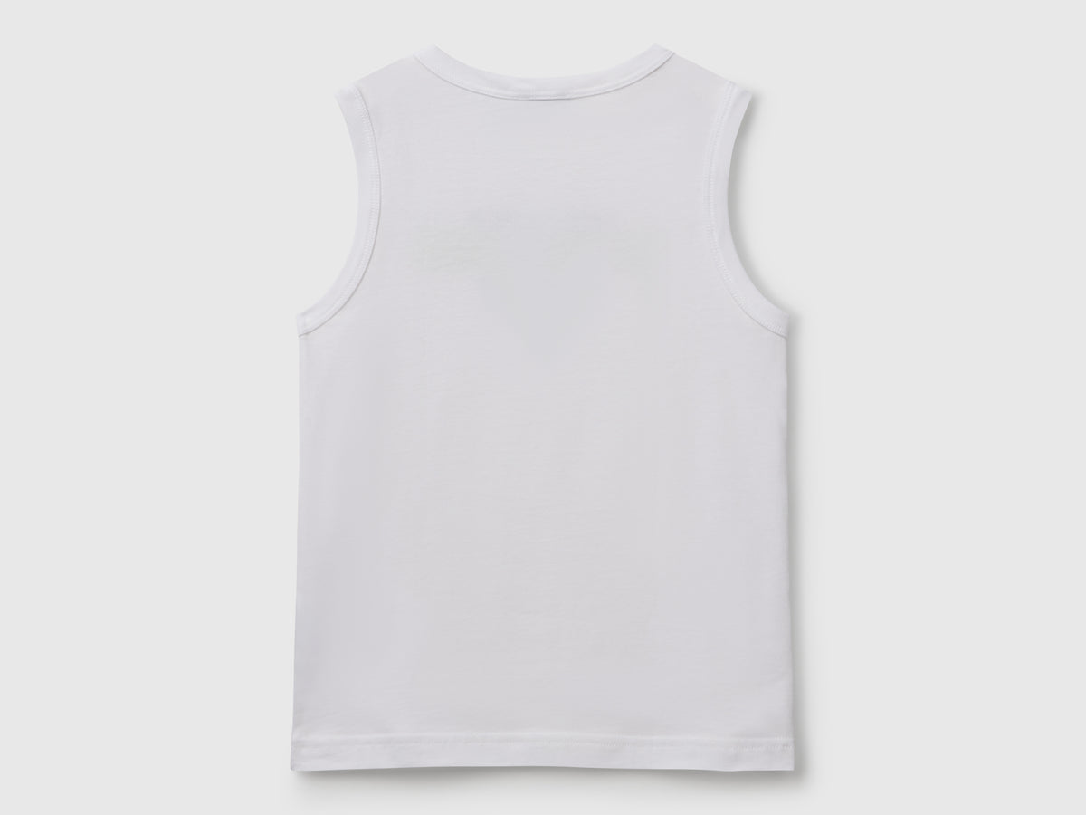 Canotta 100% cotone bio con logo