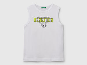 Canotta 100% cotone bio con logo