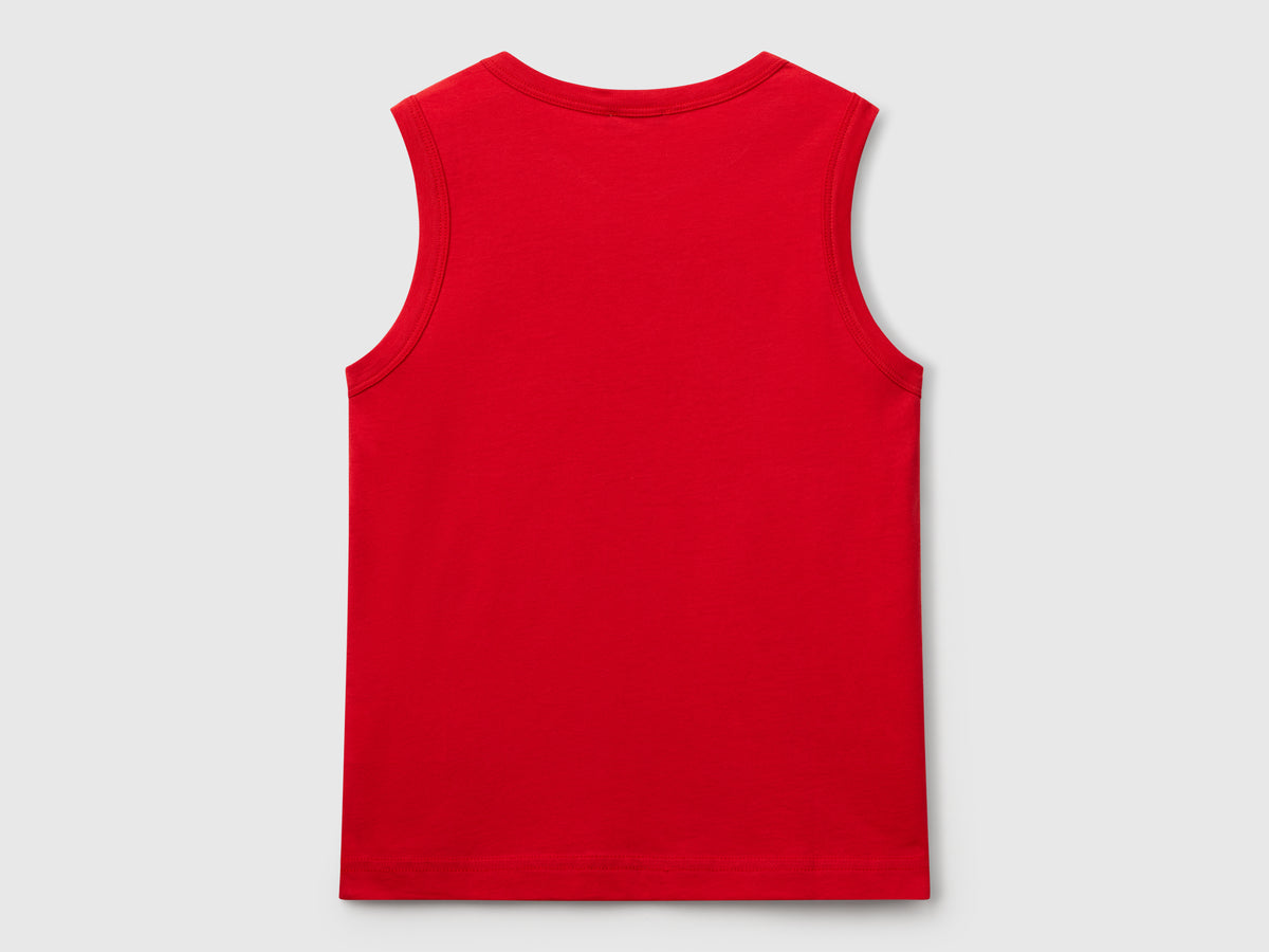 Canotta 100% cotone bio con logo