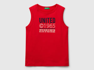 Canotta 100% cotone bio con logo