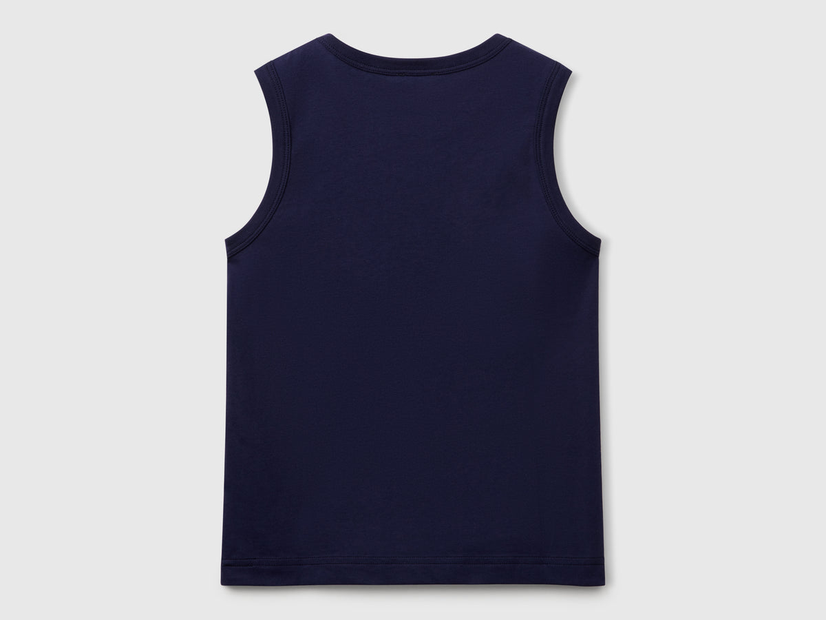 Canotta 100% cotone bio con logo