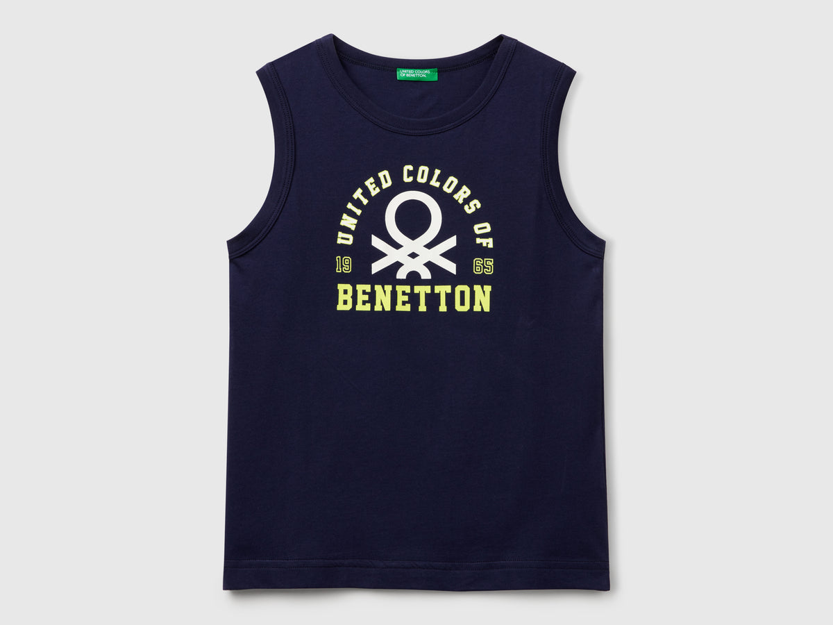 Canotta 100% cotone bio con logo
