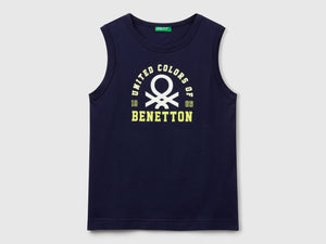 Canotta 100% cotone bio con logo