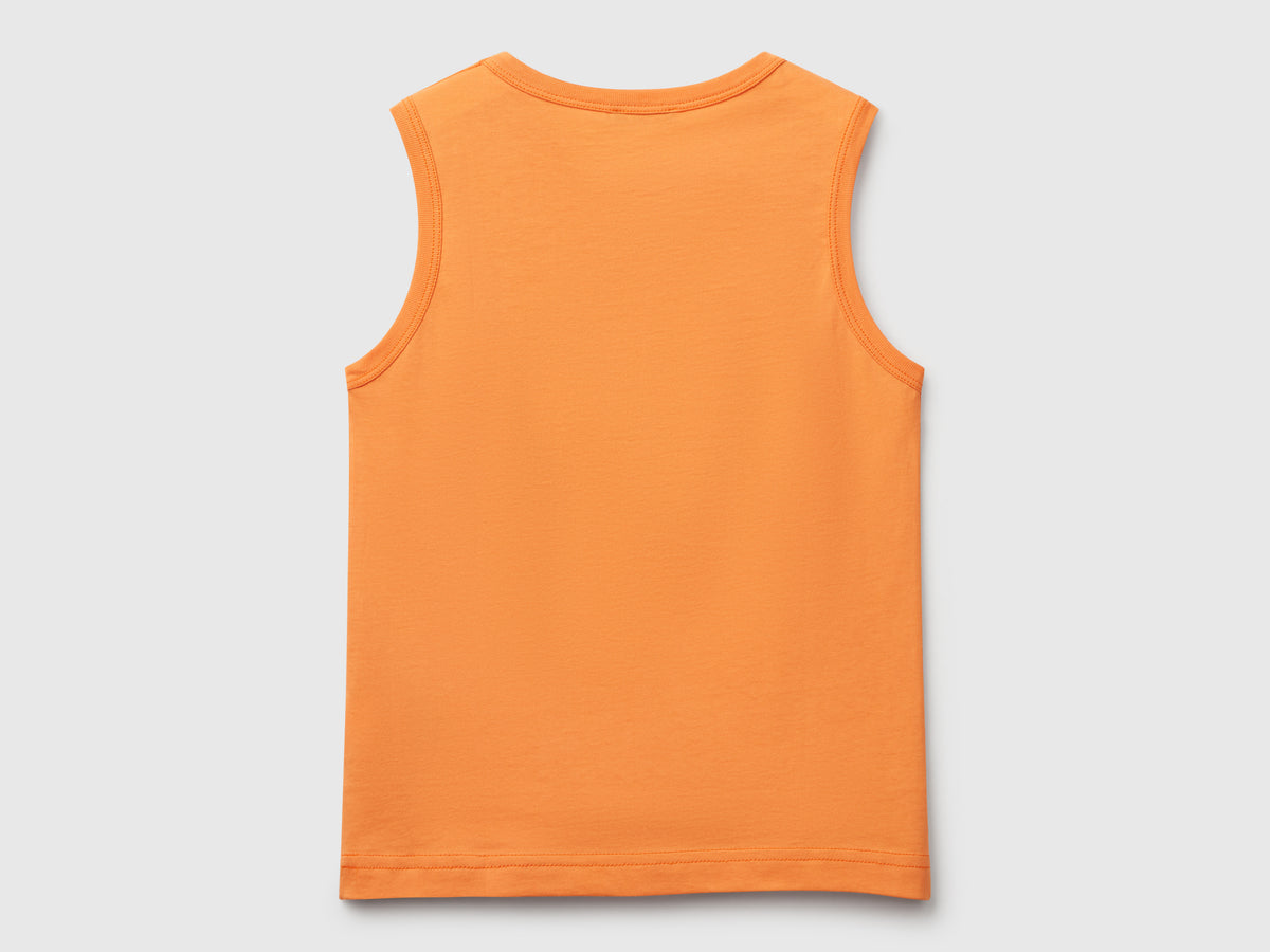 Canotta 100% cotone bio con logo