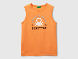 Canotta 100% cotone bio con logo