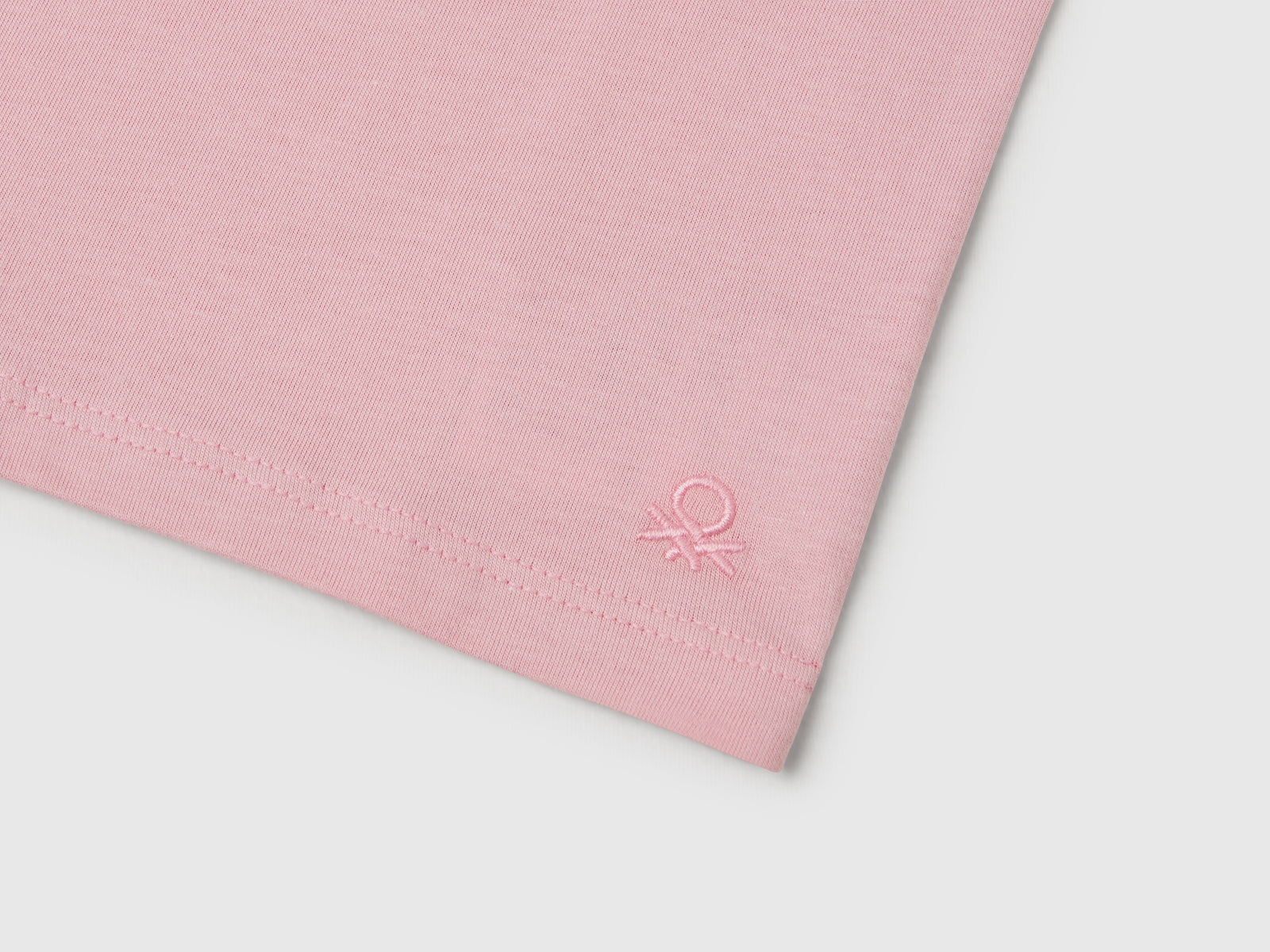Maglietta a manica corta da bimba rosa 3 | Benetton Outlet