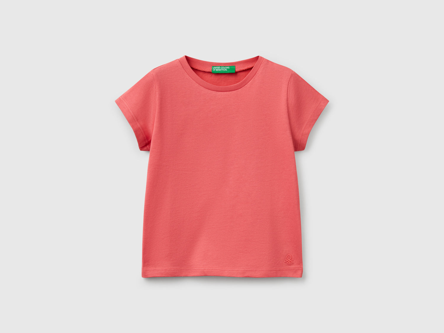 Maglietta a manica corta da bimba ciclamino | Benetton Outlet