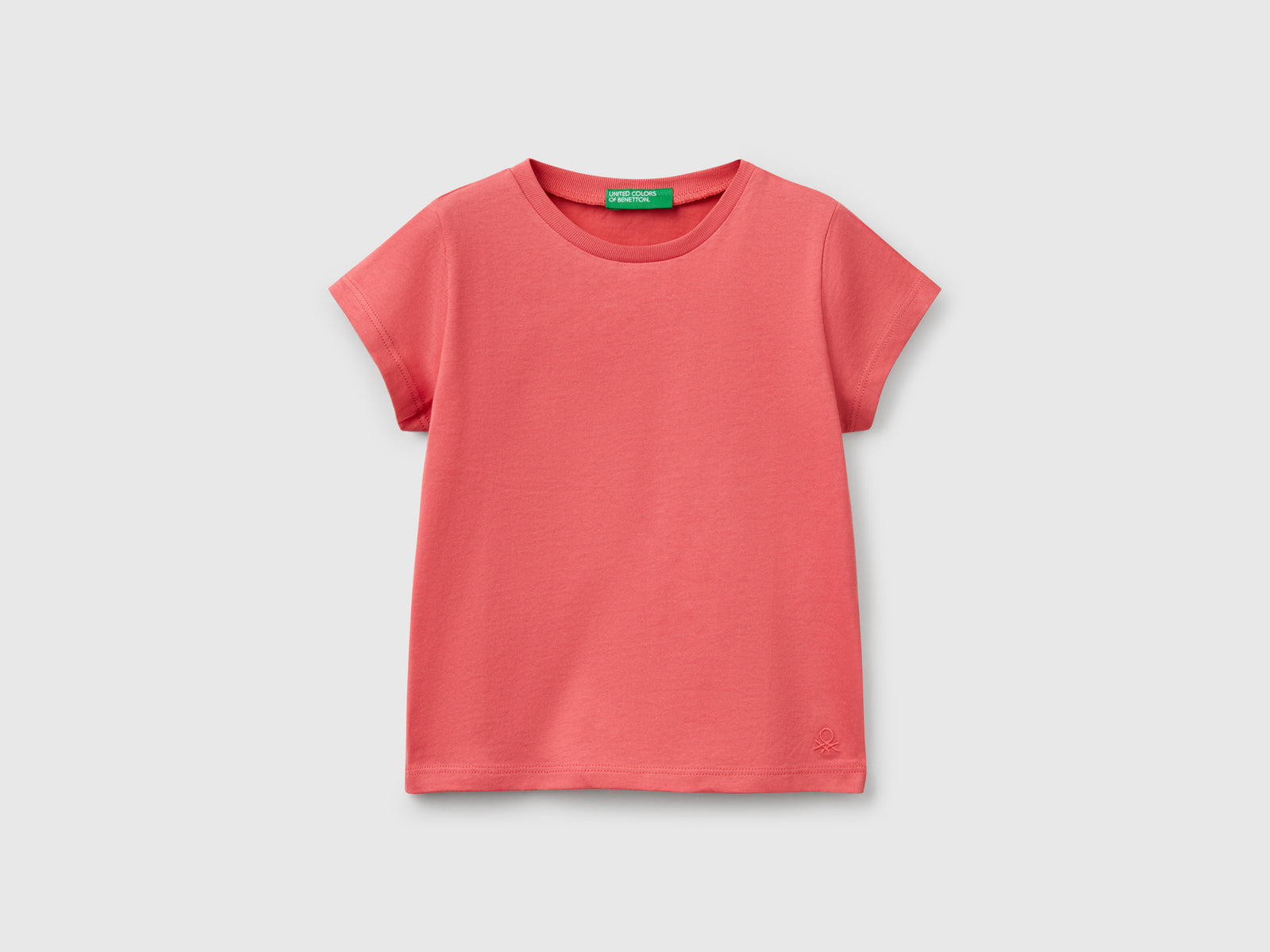 Maglietta a manica corta da bimba ciclamino | Benetton Outlet