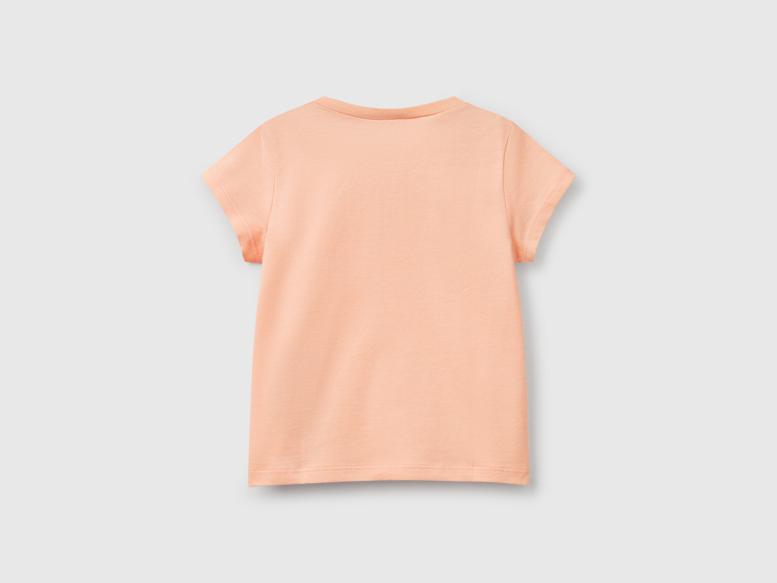 Maglietta a manica corta da bimba pesca 2 | Benetton Outlet