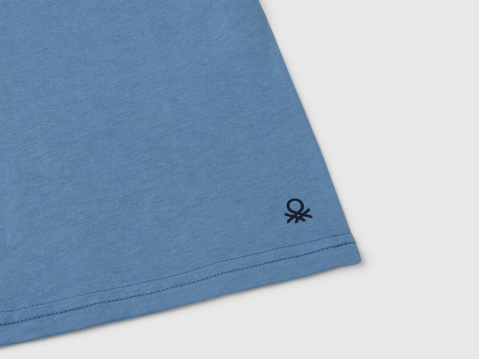T-shirt in puro cotone da bimbo azzurro 3 | Benetton Outlet