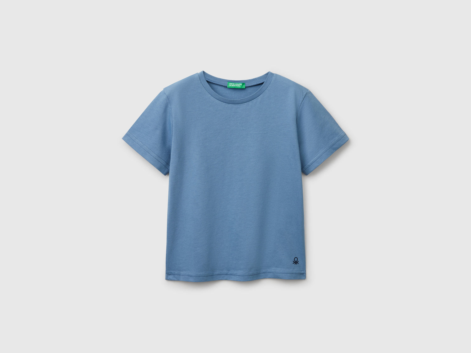 T-shirt in puro cotone da bimbo azzurro | Benetton Outlet