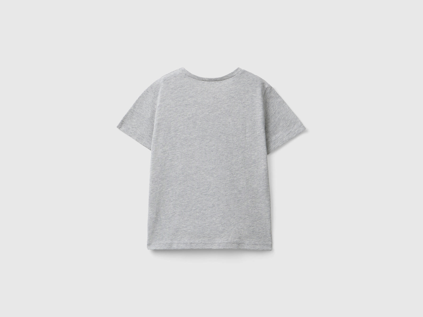 T-shirt in puro cotone da bimbo grigio chiaro 2 | Benetton Outlet