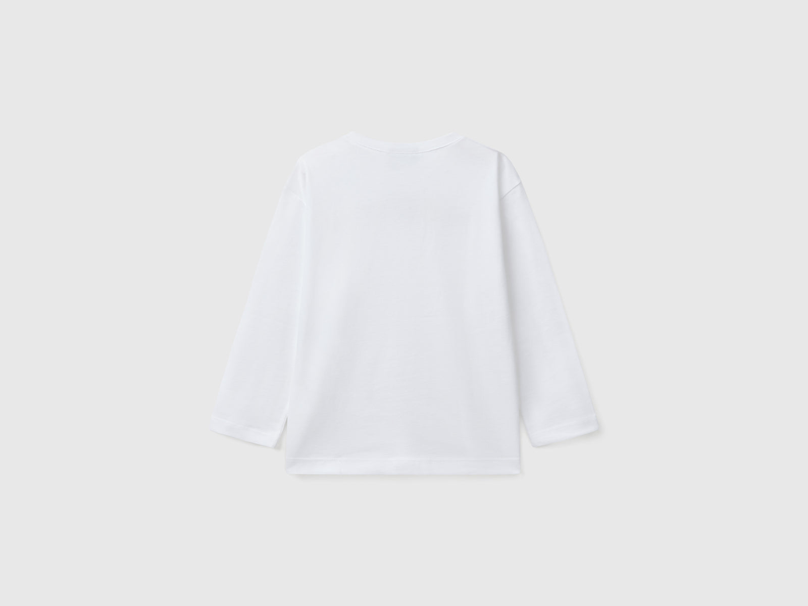 T-shirt in cotone da bimbo bianco 2 | Benetton Outlet