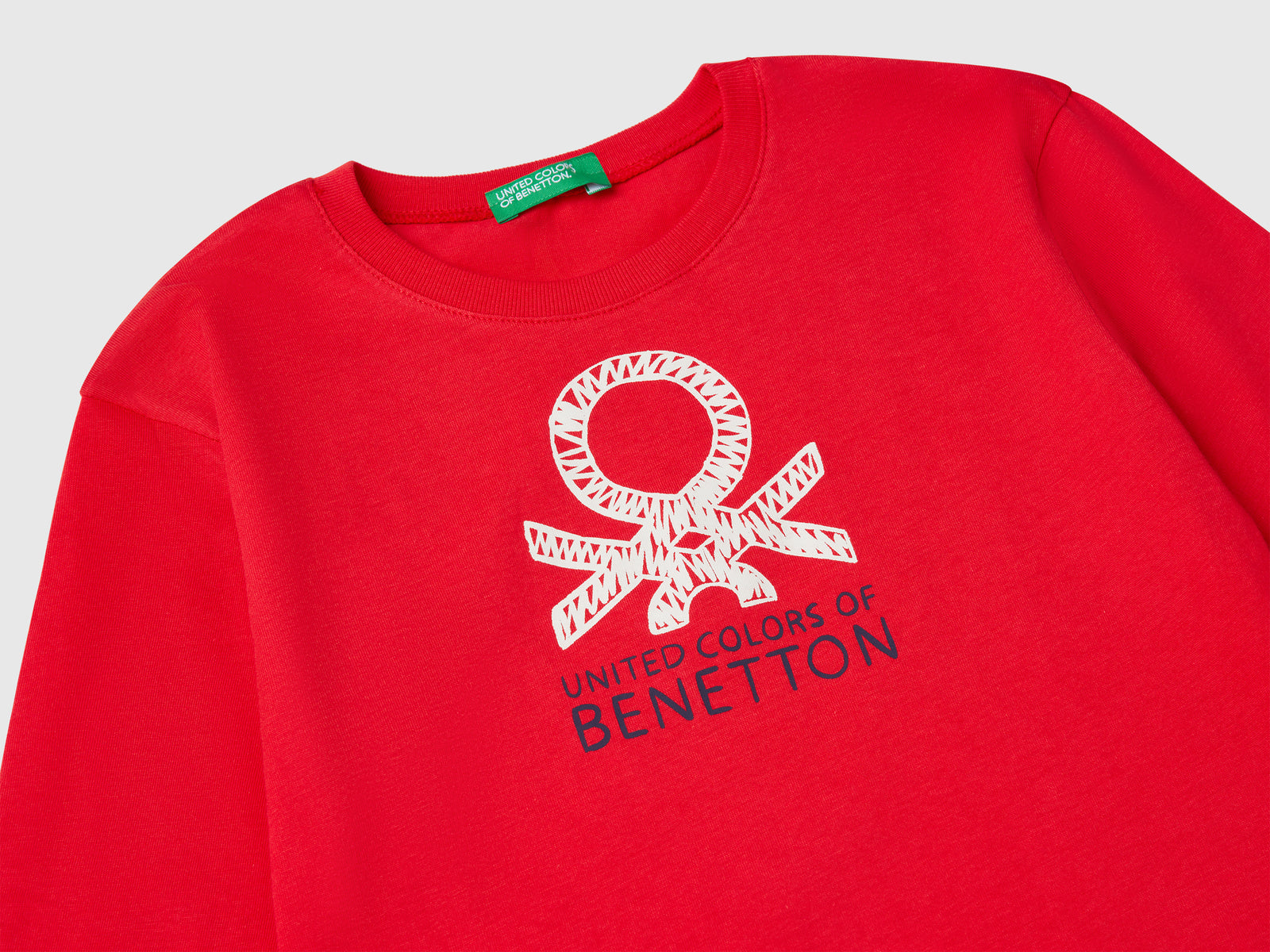 T-shirt in cotone da bimbo rosso 3 | Benetton Outlet