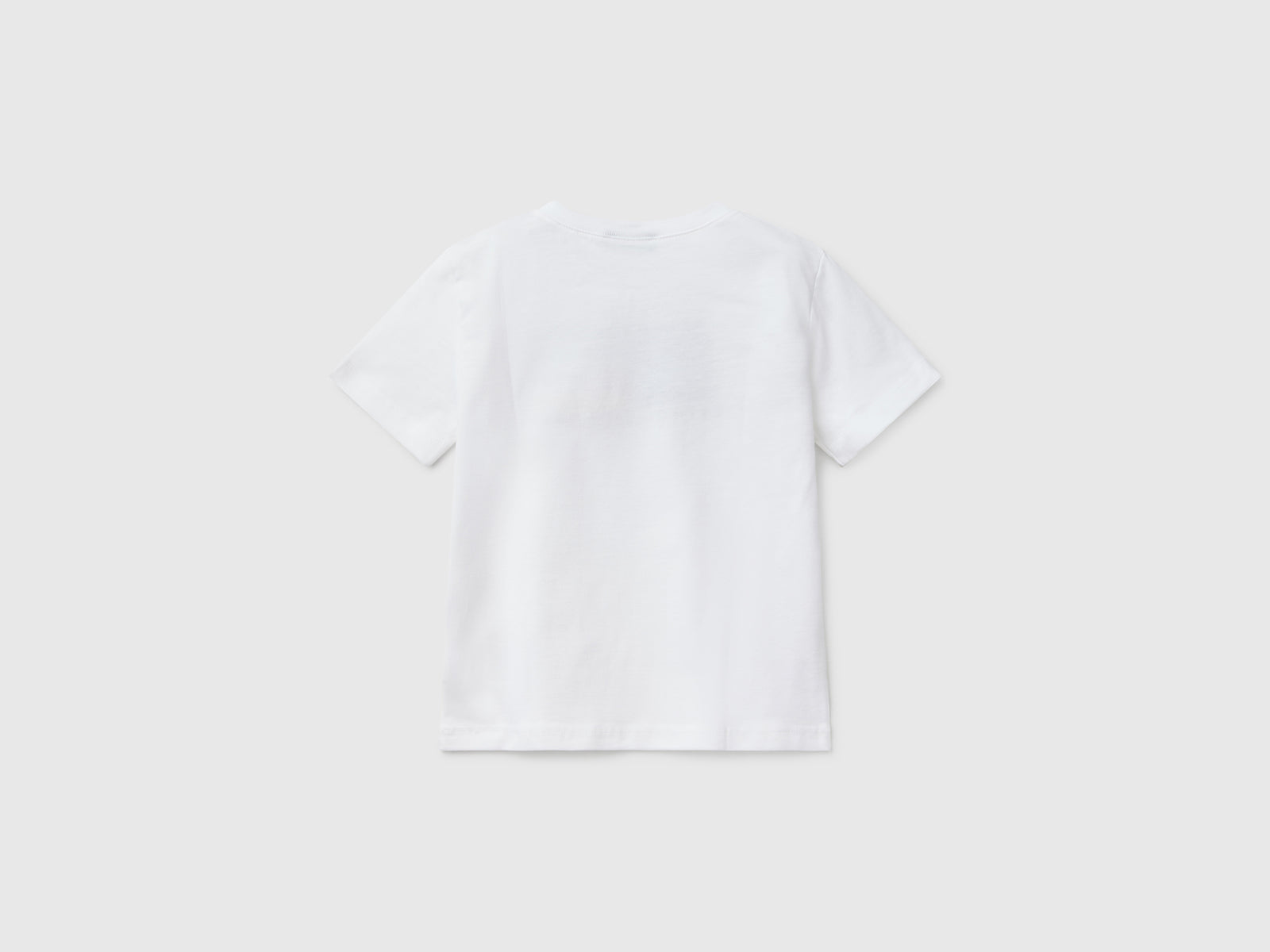Maglietta con stampa logo da bimbo bianco 2 | Benetton Outlet