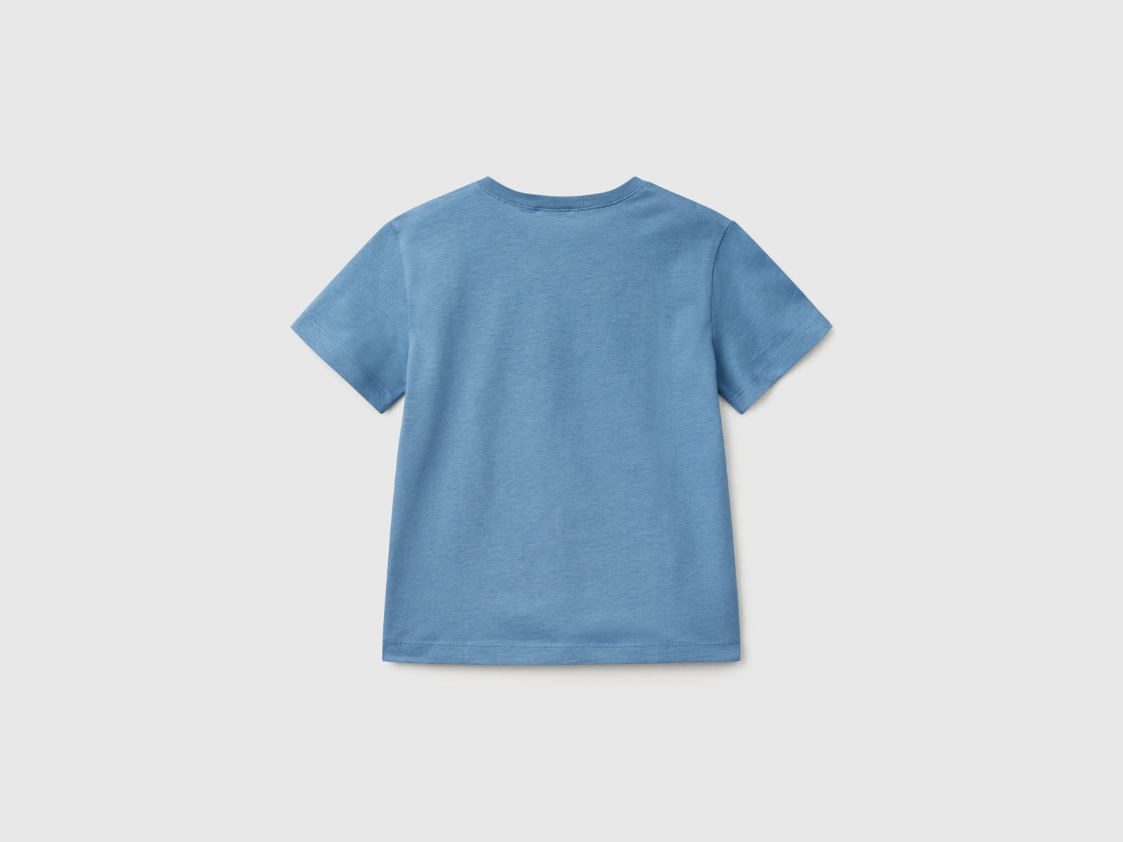 Maglietta con stampa logo da bimbo azzurro 2 | Benetton Outlet