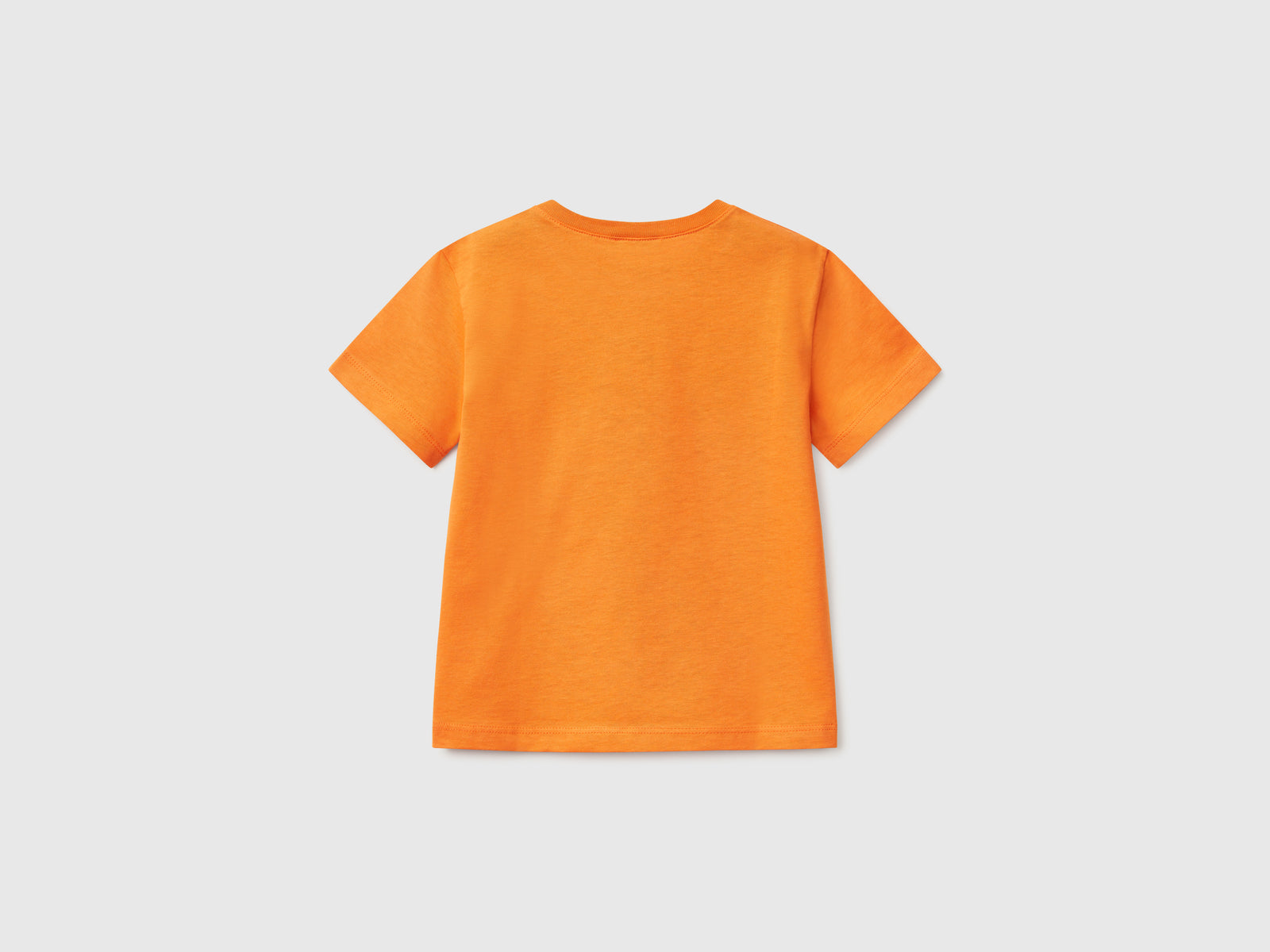 Maglietta con stampa logo da bimbo arancione 2 | Benetton Outlet