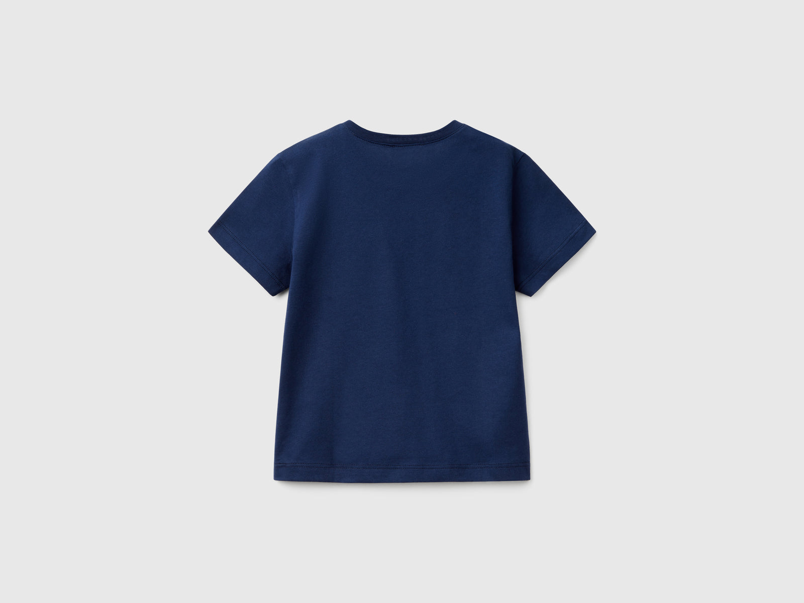Maglietta con stampa logo da bimbo blu scuro 2 | Benetton Outlet