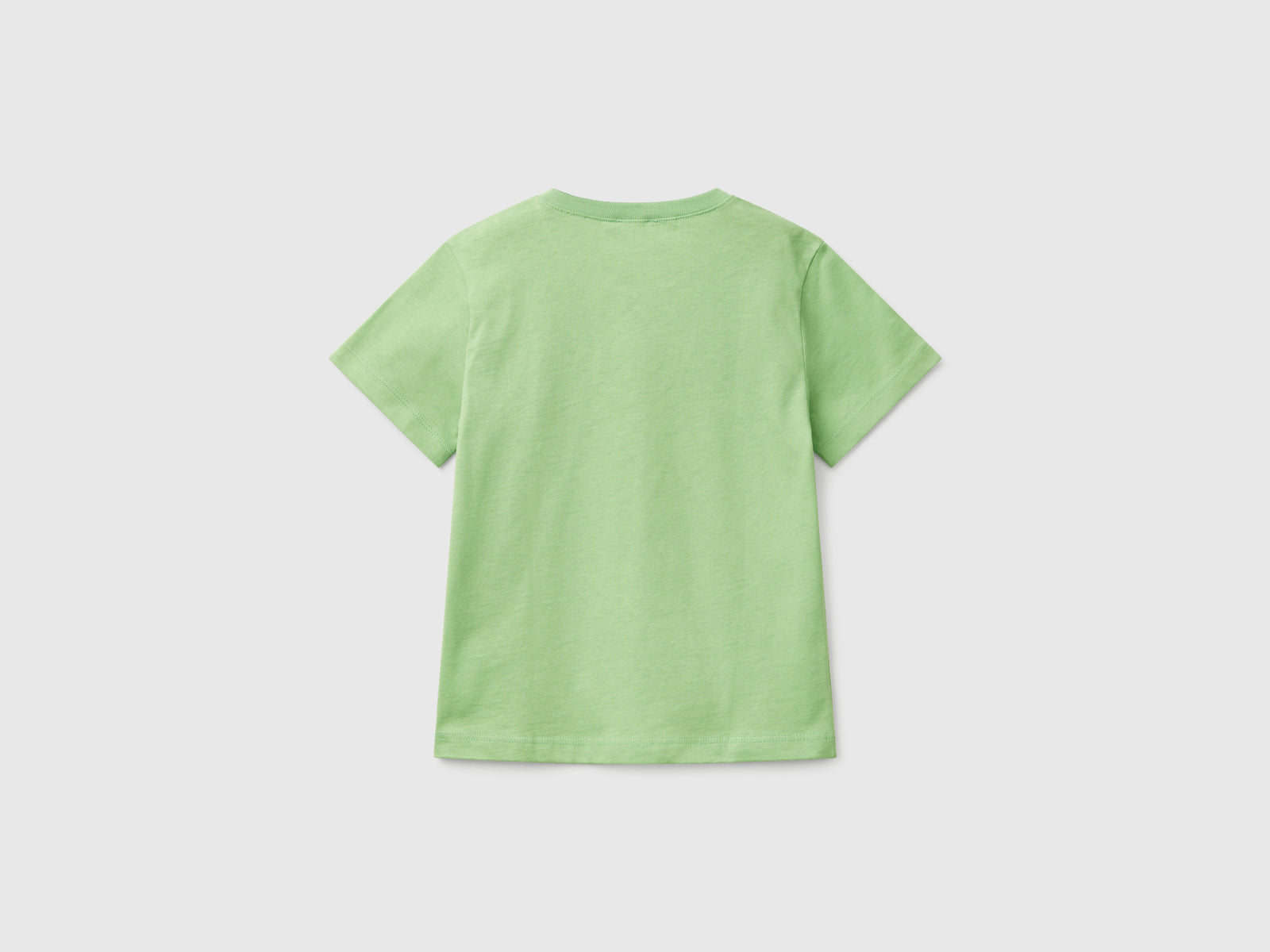 Maglietta con stampa logo da bimbo verde 2 | Benetton Outlet