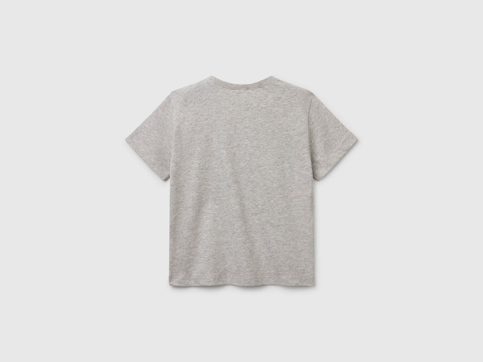 Maglietta con stampa logo da bimbo grigio chiaro 2 | Benetton Outlet