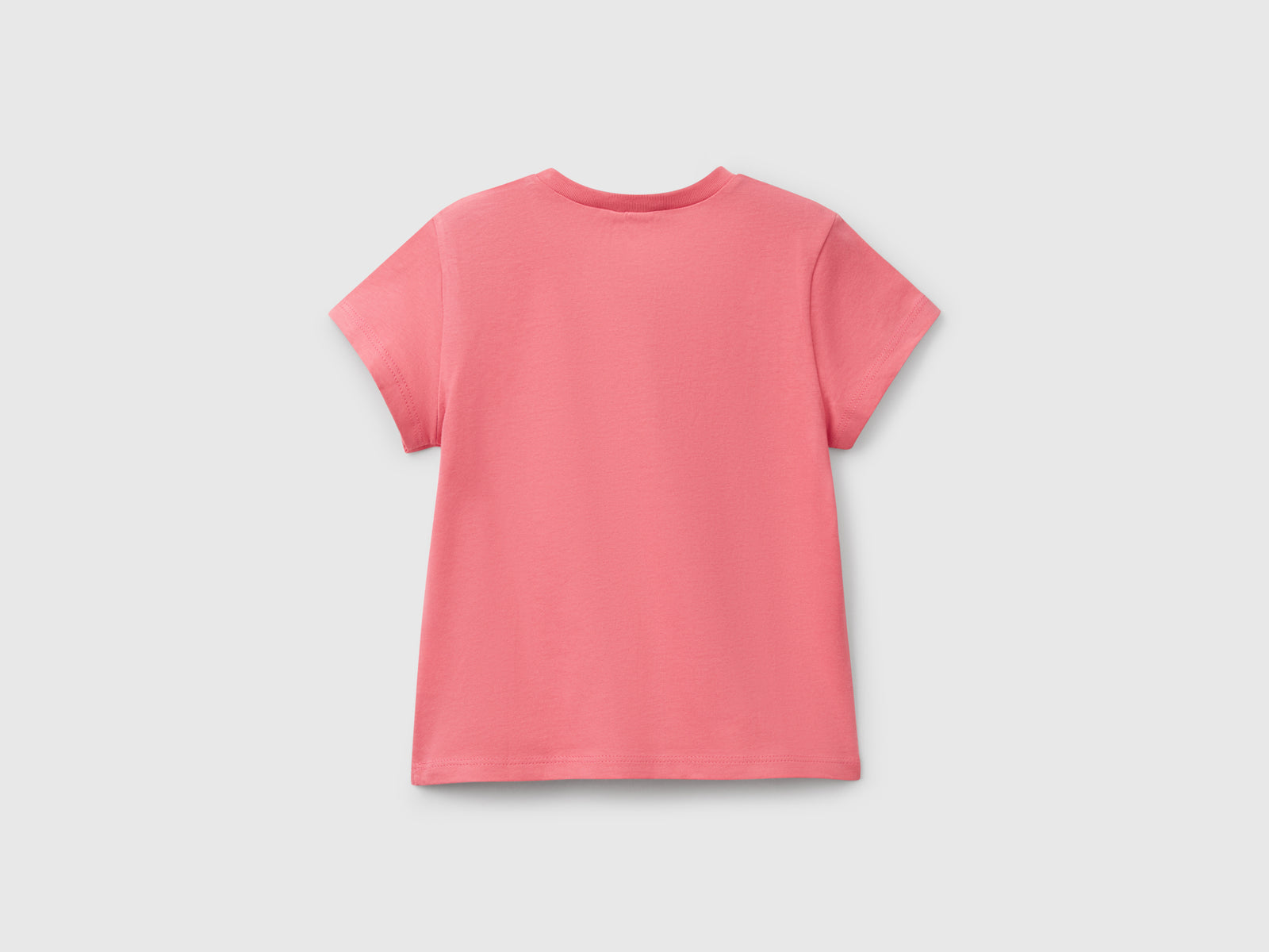 Maglietta con stampa glitter da bimba ciclamino 2 | Benetton Outlet